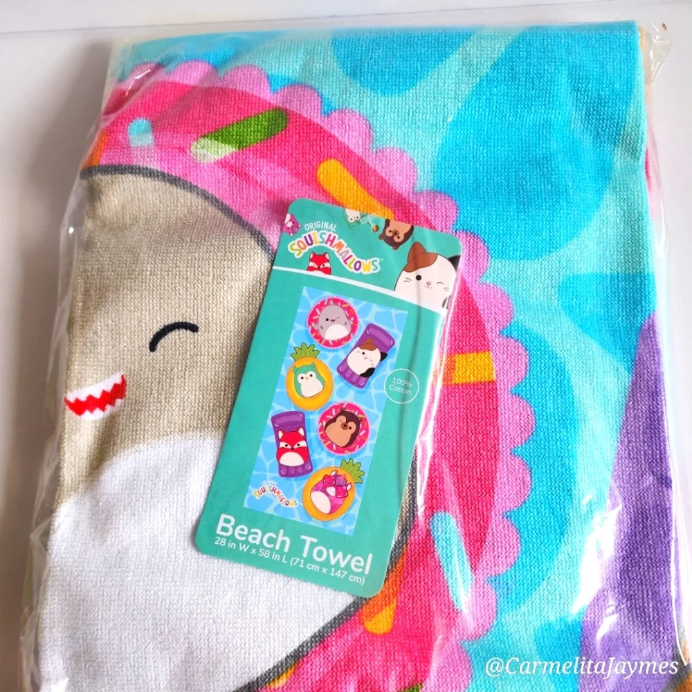⛱️ Kids Squishmallow Beach/Bath Towel by Kelly Toy ☆》BNIB《☆
